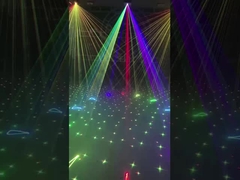 Luz laser de animação RGB 5W com luzes de discoteca ILDA e controle DMX