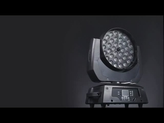 DMX512/Master-Slave/Som/Controle Automático Led Zoom Wash Moving Head 36X10W/15W RGBW 4in1