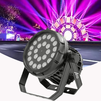 6In1 Full Color Plastic LED PAR Light 7500K Para Iluminação de palco ao ar livre
