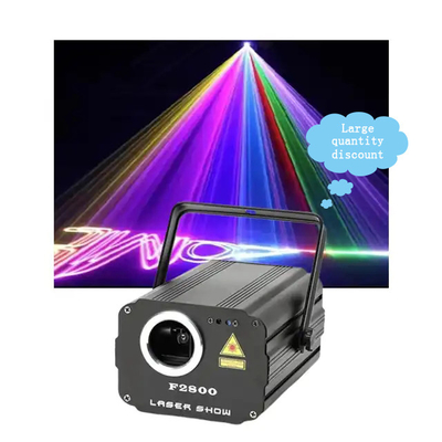 Lâmpadas de feixe de laser de animação RGB 1800mw 1.8w DMX512 Controle para o palco do casamento
