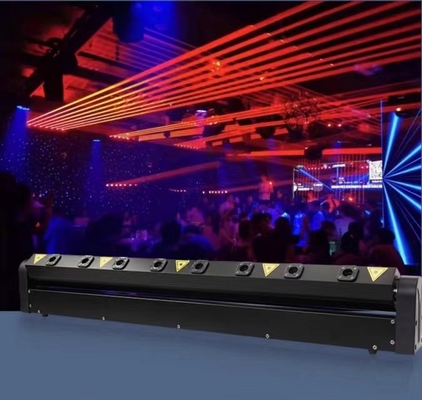 8 Olhos RGB Laser LED Bar Light 50000Hrs Vida útil para o Espetáculo de palco DJ Disco