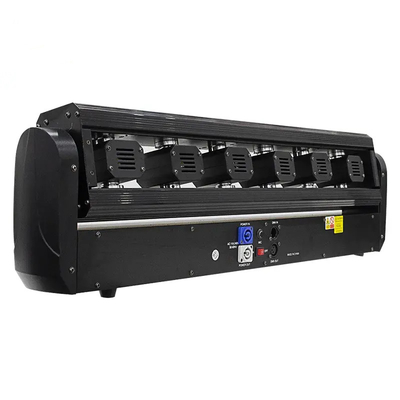 6pcs RGBW 6 Eye Laser Light Led Beam Moving Head para discoteca DJ